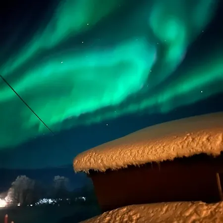 House With Charm, Valley With Lots Of Northern Lights, Breivikeidet Tromso Exterior photo