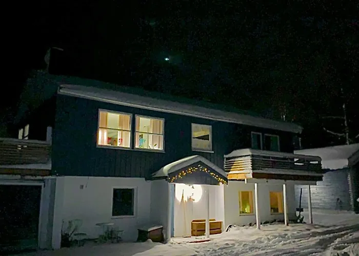 House With Charm, Valley With Lots Of Northern Lights, Breivikeidet