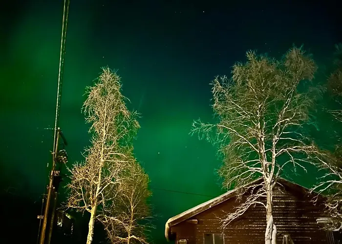 House With Charm, Valley With Lots Of Northern Lights, Breivikeidet