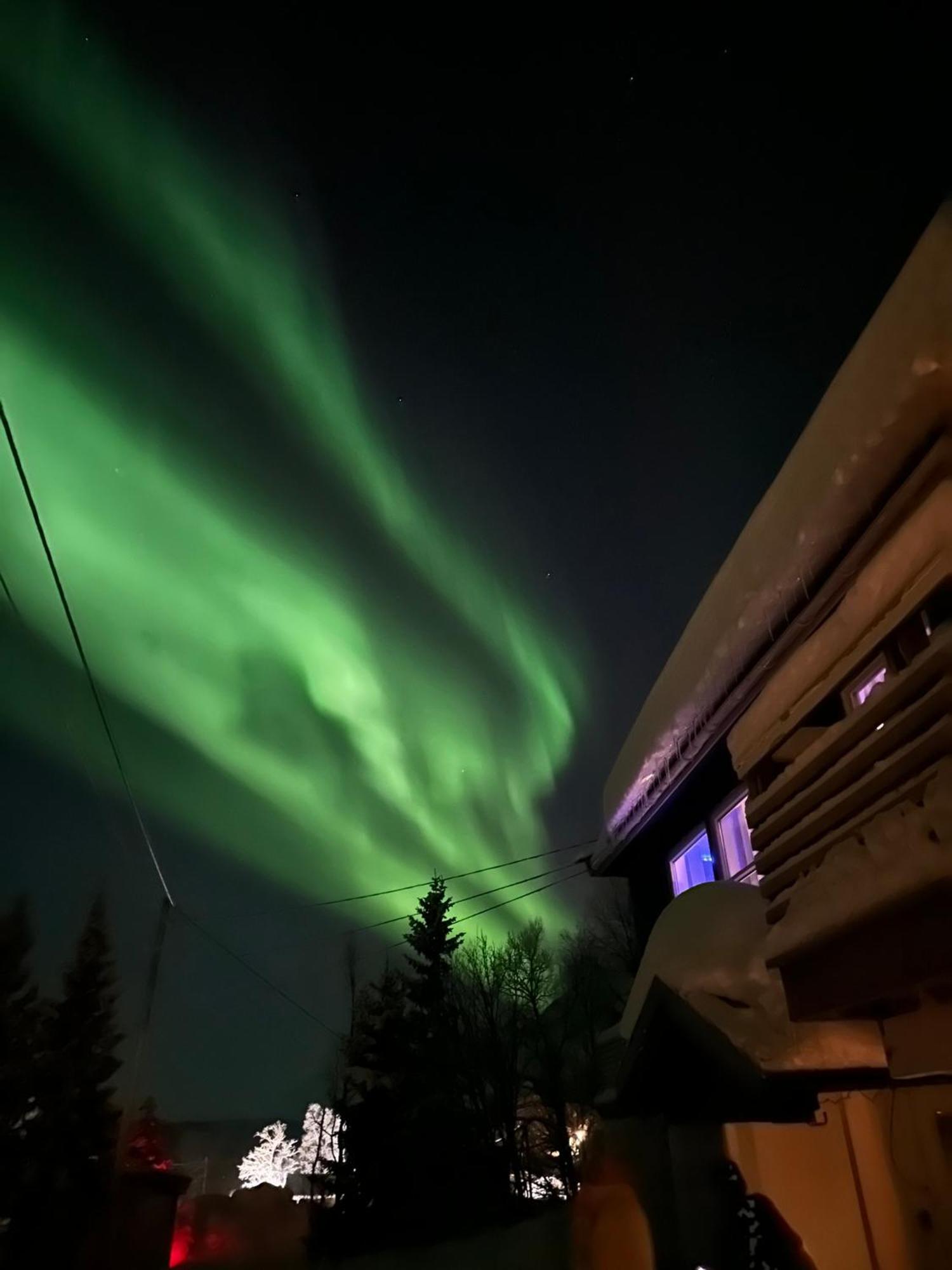 House With Charm, Valley With Lots Of Northern Lights, Breivikeidet Tromso