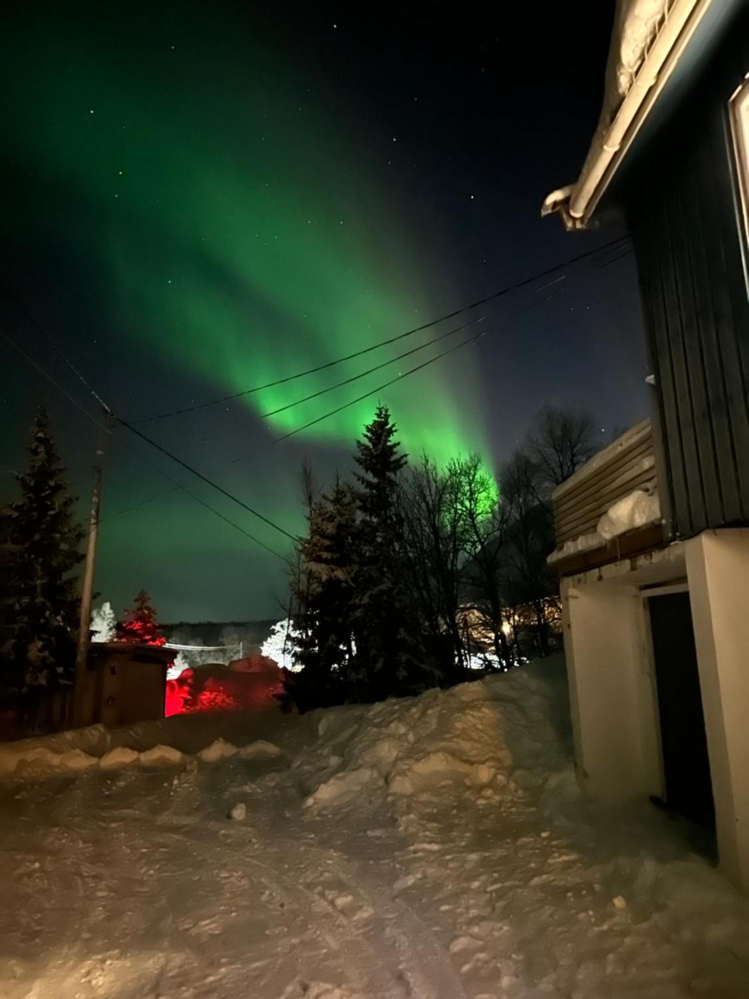House With Charm, Valley With Lots Of Northern Lights, Breivikeidet
